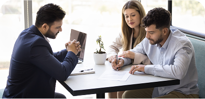 Wintrust Consultant with Client