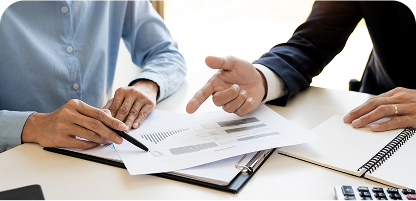 Wintrust Consultant with Client